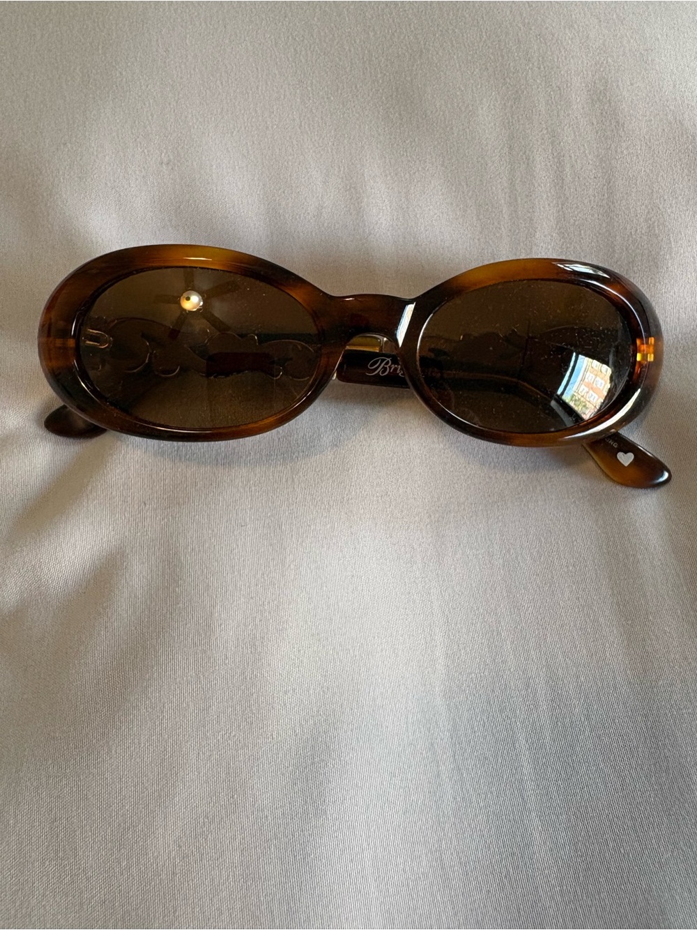 Brighton “Sound of Music” Brown Oval Sunglasses